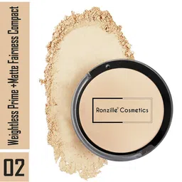 Ronzille Weightless Prime Matte Fairness Compact 10 g - Desert Sand 02-49