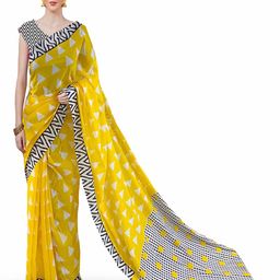 JAIPURI BLOCK PRINT Pure Cotton Block Printed Saree-7