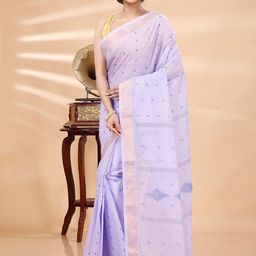 DipDiya Ethnic Motifs Woven Design Pure Cotton Taant Saree-picture-16