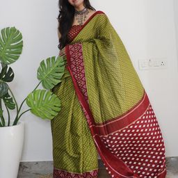 RADHA LAKSHMI Pure Cotton Ikat Saree-image-96