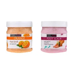 feelhigh Body and Foot Orange Scrub-10