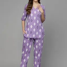 Stylum Ethnic Motifs Printed Night Suit-image-60