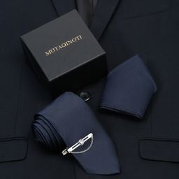 MUTAQINOTI Men Woven Silk Formal Skinny Tie-10