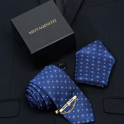 MUTAQINOTI Men Silk Necktie Accessory Gift Set-image-72