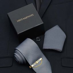 MUTAQINOTI Men Silk Necktie Accessory Gift Set-picture-35