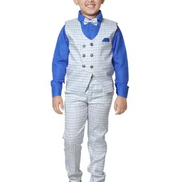 Pro-Ethic STYLE DEVELOPER Boys Checked Shirt with Trousers & Waistcoat-image-16