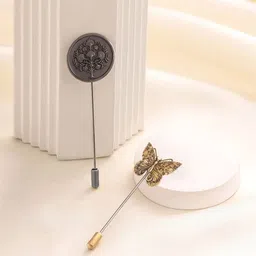 COSA NOSTRAA Men Set Of 2 Nature's Harmony Lapel Pins Gift Set-image-56