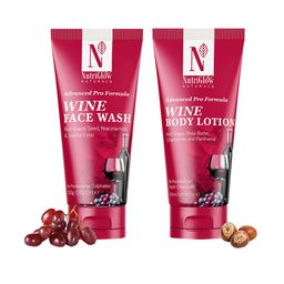 NutriGlow Naturals Set of Wine Face Wash - 100 g & Wine Body Lotion - 150 ml-image-41