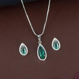 PRIVIU Rhodium Plated Jewellery Set-23