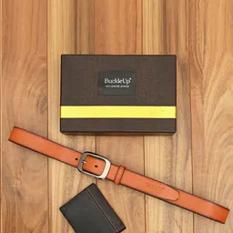 BuckleUp Men Belt & Wallet Accessory Gift Set-image-49