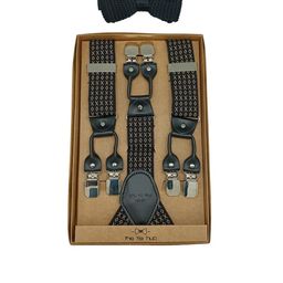 The Tie Hub Men Black Self-Design Accessory Gift Set-picture-18