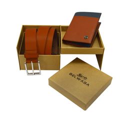 Belwaba Men Leather Belt & Wallet Gift Set-image-66