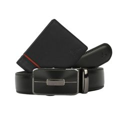 Pacific Gold Men Genuine Leather Belt & Wallet Accessory Gift Set-image-32