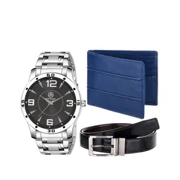 MARKQUES Men Solid Metal & Leather Accessory Gift Set-image-37