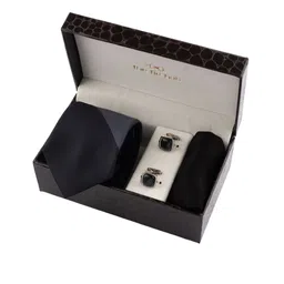 The Tie Hub Men Necktie Cufflink & Pocket Square Accessory Gift Set-picture-49