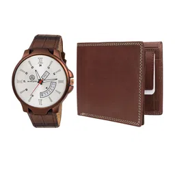 MARKQUES Men Brown Solid Accessory Gift Set-55