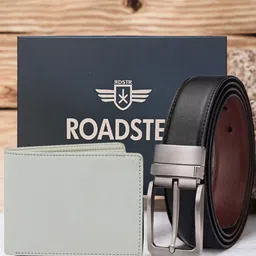 The Roadster Lifestyle Co. Men Belt & Wallet Accessories Gift Set-38
