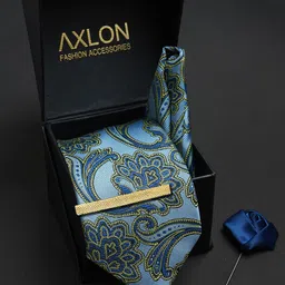 AXLON Men Woven Design Accessory Gift Set-image-11
