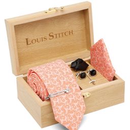 LOUIS STITCH Men Silk Necktie Accessory Gift Set-image-47