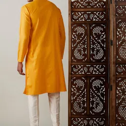 VASTRAMAY Yoke Design Regular Thread Work Kurta With Pyjamas image 5