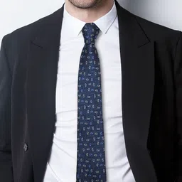 AXLON Set Of 4 Printed Necktie Pocket Square With Cufflink & Flower Pin Accessory Gift Set image 2