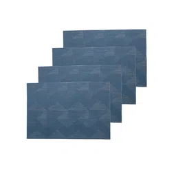MARKET99 4 Pcs Blue Triangle Pattern Table Runners image 3