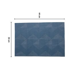 MARKET99 4 Pcs Blue Triangle Pattern Table Runners image 4