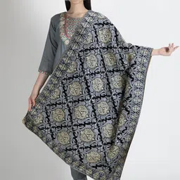 Moda Chales Women Woven Design Pure Velvet Shawl-picture-43