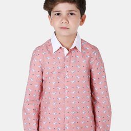One Friday Boys Conversational Printed Cotton Casual Shirt-14