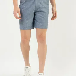 United Colors of Benetton Men Floral Printed Slim Fit Shorts-image-87