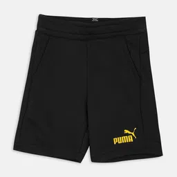 Puma Kids Black Essentials Youth Sweat Cotton Shorts-image-64