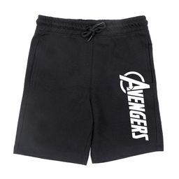 Marvel by Wear Your Mind Boys Black Avengers Graphic Printed Regular-Fit Shorts-image-25