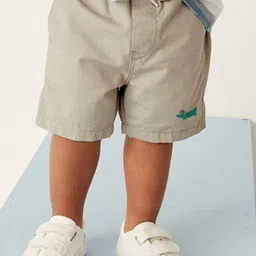 StyleCast x Revolte Grey Boys Loose Fit Cotton Shorts-image-11