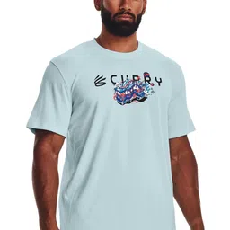 UNDER ARMOUR Curry Trolly Printed Heavy Weight Short Sleeved T-Shirt-image-61