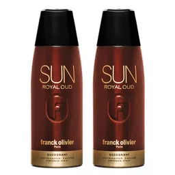 Franck Olivier Men Set of 2 Sun Royal Oud Odour Control Deodorant Spray - 250 ml each-13