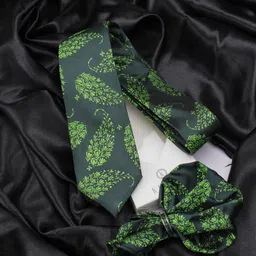 KOVOVE Men Blue Polka Dot Printed Tie & Pocket Square-image-47