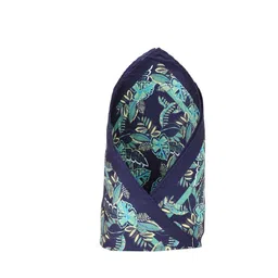 Allen Solly Men Navy Blue & Sea Green Printed Pocket Square-13