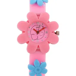 Kool Kidz Kids Pink Printed Dial & Pink Straps Analogue Watch-14