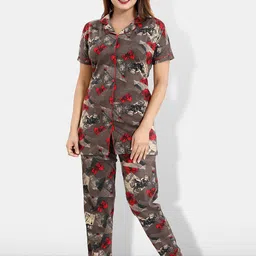 Be You Geometric Printed Night suit-image-65