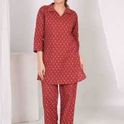 Do Dhaage Printed Pure Cotton Night Suit-image-23