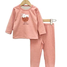 StyleCast Pink Graphic Printed T-shirt With Pyjamas-image-19