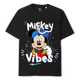 Wear Your Mind Boys Mickey Mouse Printed Oversized Pure Cotton Casual T-shirt-image-68