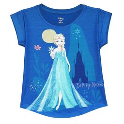 Wear Your Mind Girls Elsa Graphic Printed Cotton Top-image-28