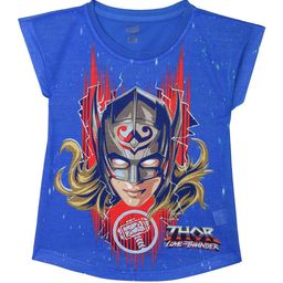 Marvel by Wear Your Mind Blue Print Extended Sleeves Top-image-76