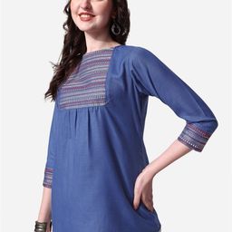 Berrylicious Blue Print Top-image-85