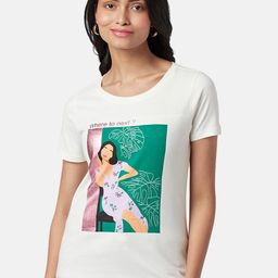 Honey by Pantaloons Women Graphic Printed Cotton T-Shirt-image-113