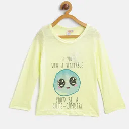 Kids On Board Yellow Print Pure Cotton Top-picture-29