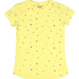 Gini and Jony Infant Girls Conversational Printed Round Neck Cotton T-Shirt-image-39