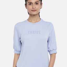 Ajile by Pantaloons Lavender Typography Print Top-27