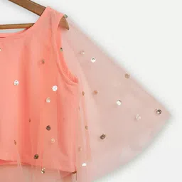 studio rasa Embellished Sheer Net Top image 4
